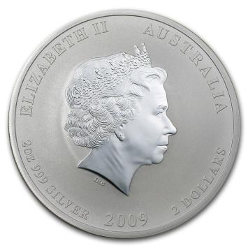 Australië Lunar 2 Os 2009 2 ounce silver